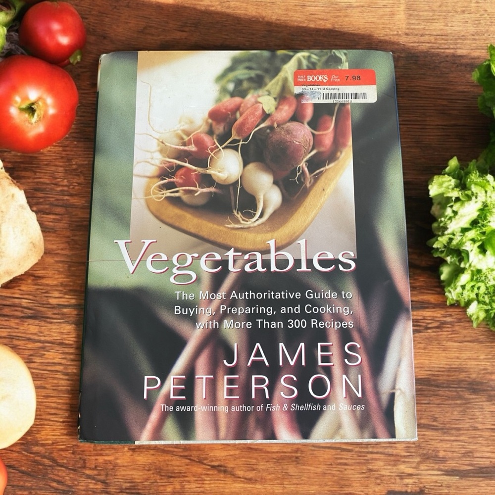 Vegetables by James Peterson Hardcover Cookbook 1998 1st Edition
